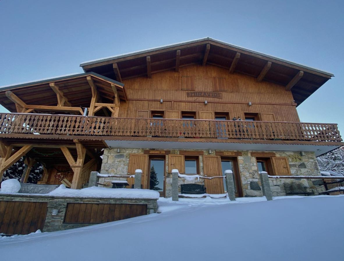 Chalet Miravidi, Montchavin-La Plagne, Jacuzzi & Sauna ภายนอก รูปภาพ